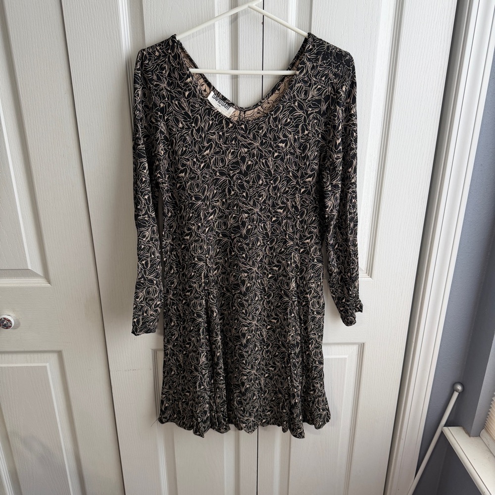 David Dart x Ann Taylor floral round neck dress size large